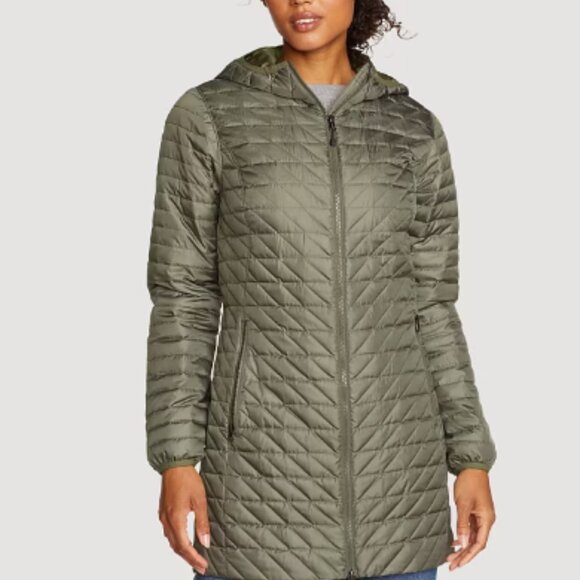 Eddie Bauer Women's Astoria Hooded 700 Fill Down Parka - Picture 1 of 9